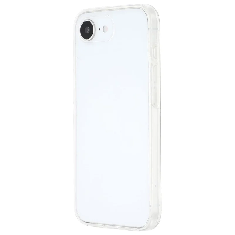For iPhone 16e Case TPU Frame Clear Acrylic Back Phone Cover with PET Film