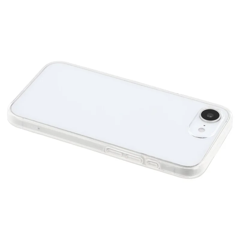 For iPhone 16e Case TPU Frame Clear Acrylic Back Phone Cover with PET Film