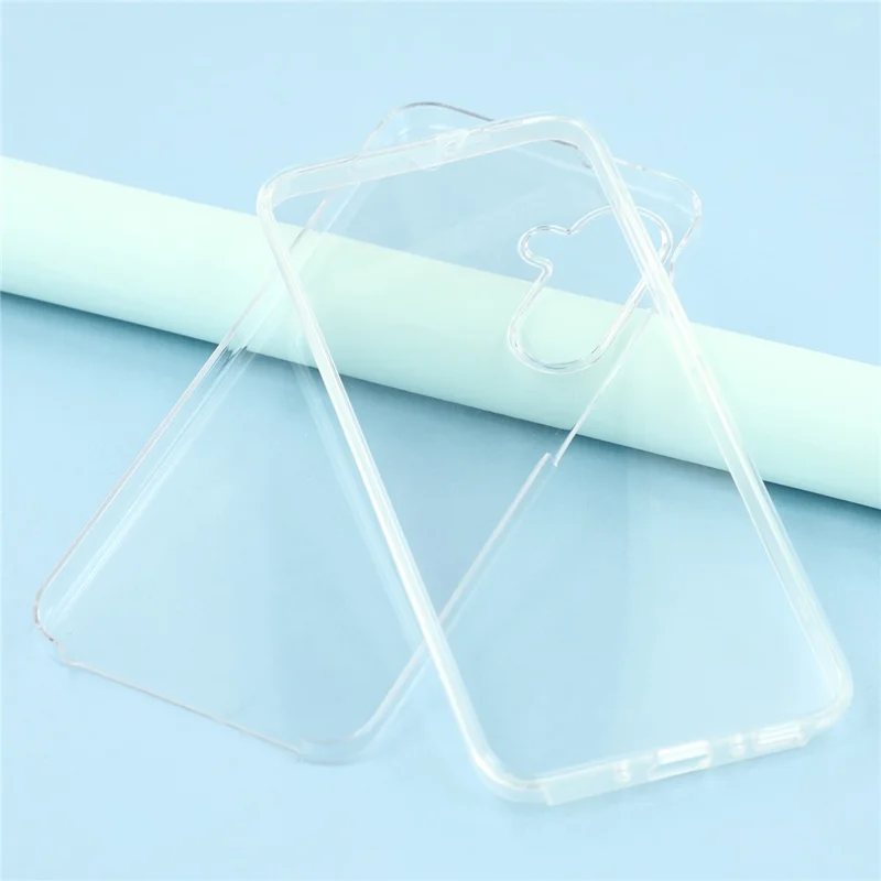 For Samsung Galaxy A26 5G Case TPU Frame Clear Acrylic Back Phone Cover with PET Film