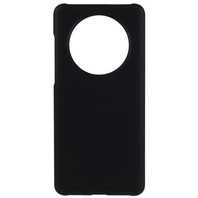 Voor Huawei Mate 50 Pro 4G Rubberachtige Glanzende Harde PC-telefoonhoes Anti-kras Dropbescherming Telefoonhoes - Zwart