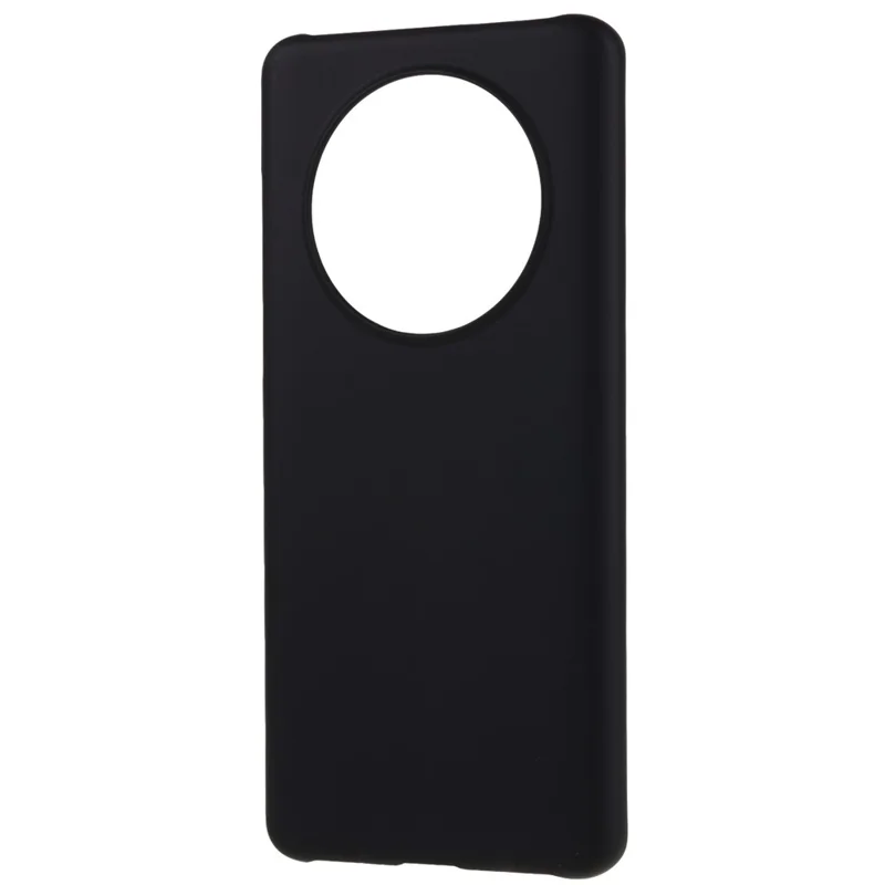 Voor Huawei Mate 50 Pro 4G Rubberachtige Glanzende Harde PC-telefoonhoes Anti-kras Dropbescherming Telefoonhoes - Zwart