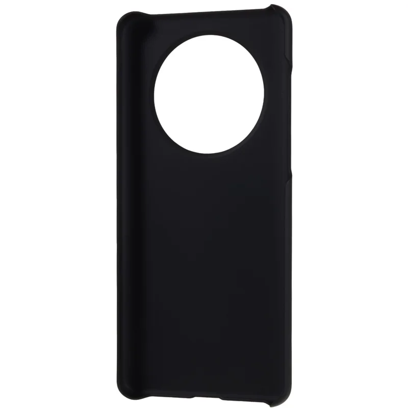 Voor Huawei Mate 50 Pro 4G Rubberachtige Glanzende Harde PC-telefoonhoes Anti-kras Dropbescherming Telefoonhoes - Zwart