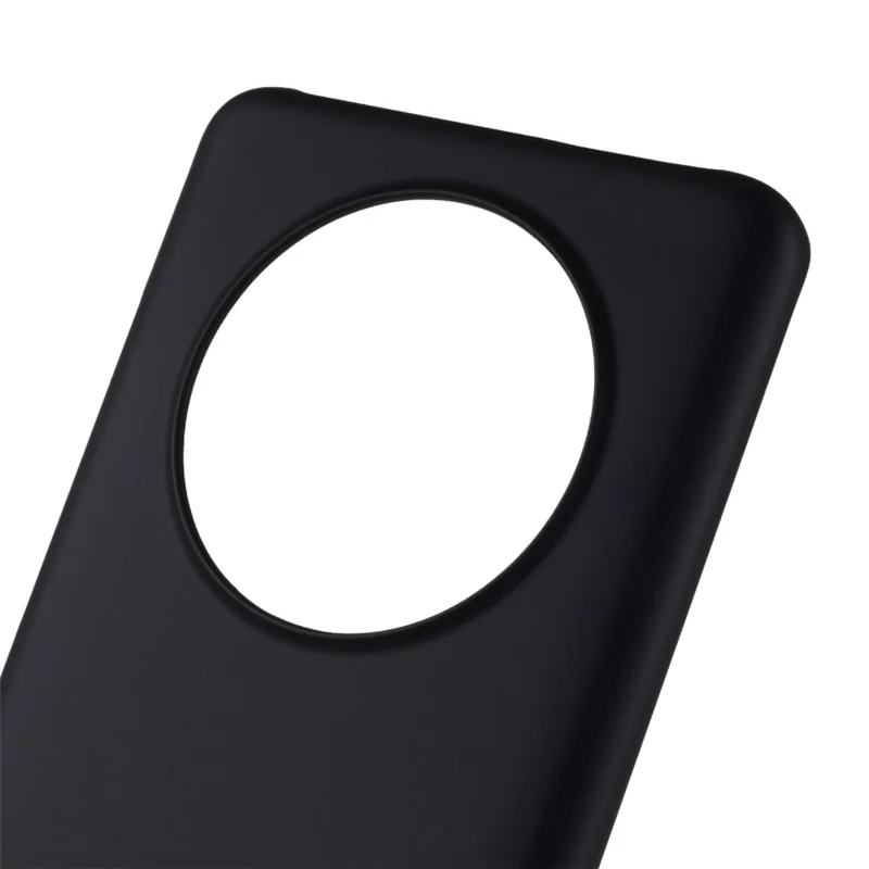 Voor Huawei Mate 50 Pro 4G Rubberachtige Glanzende Harde PC-telefoonhoes Anti-kras Dropbescherming Telefoonhoes - Zwart