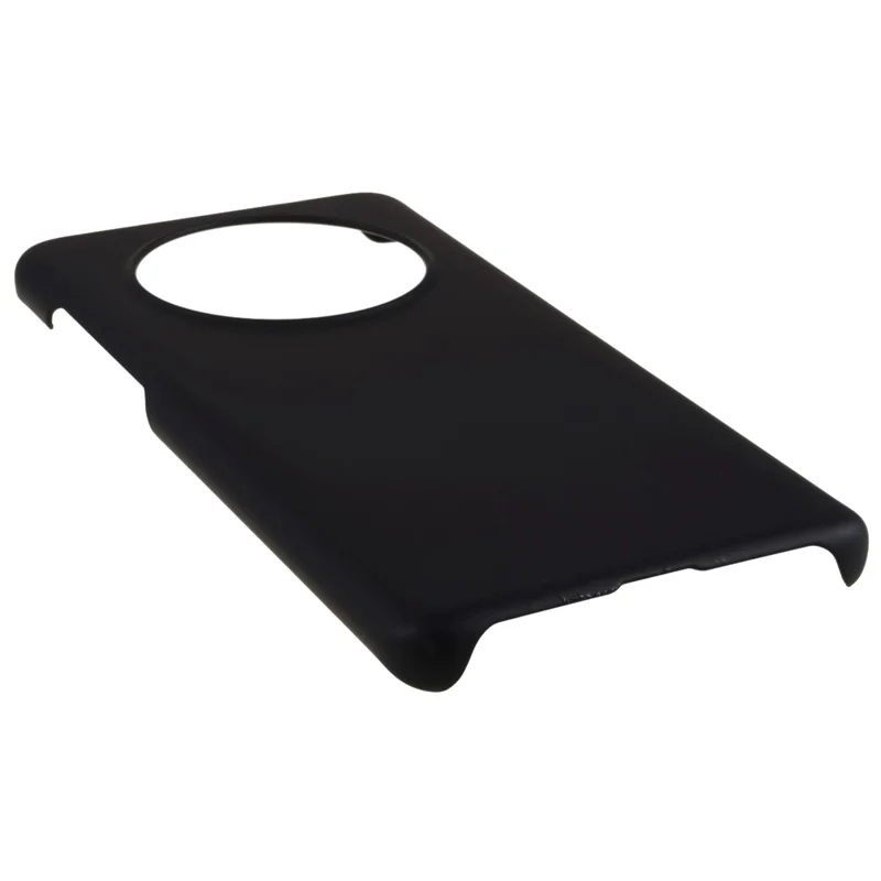 Voor Huawei Mate 50 Pro 4G Rubberachtige Glanzende Harde PC-telefoonhoes Anti-kras Dropbescherming Telefoonhoes - Zwart