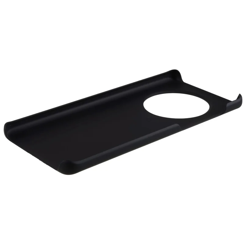 Voor Huawei Mate 50 Pro 4G Rubberachtige Glanzende Harde PC-telefoonhoes Anti-kras Dropbescherming Telefoonhoes - Zwart