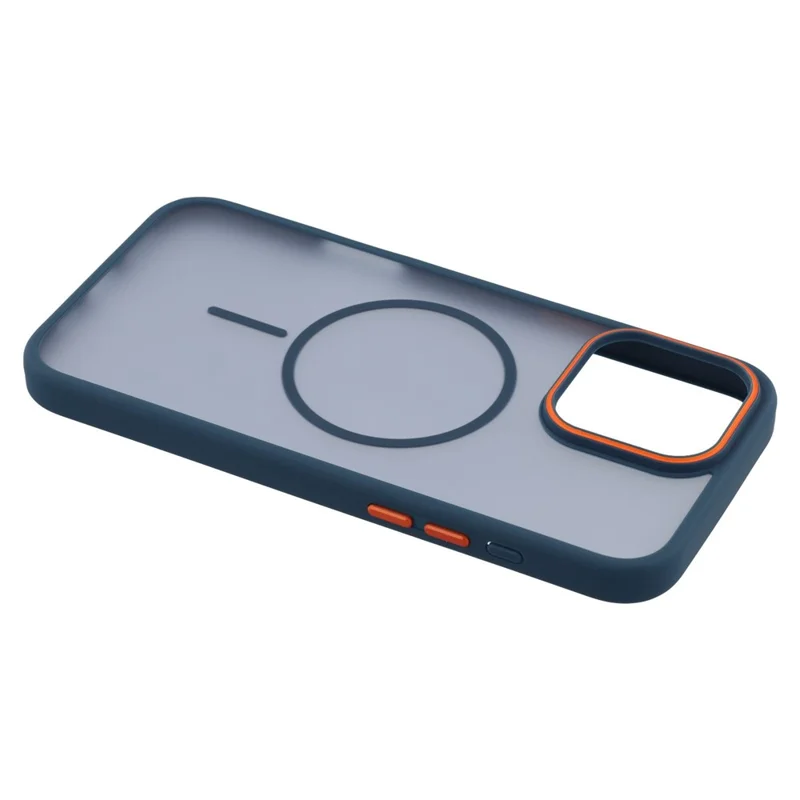 Für iPhone 16 Pro Magnetische Hülle Skin Touch TPU + PC Handyrückseite - Blau