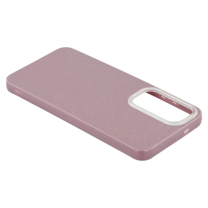 For Samsung Galaxy S25 Case IMD Glitter TPU Phone Cover Large Camera Cutout - Purple