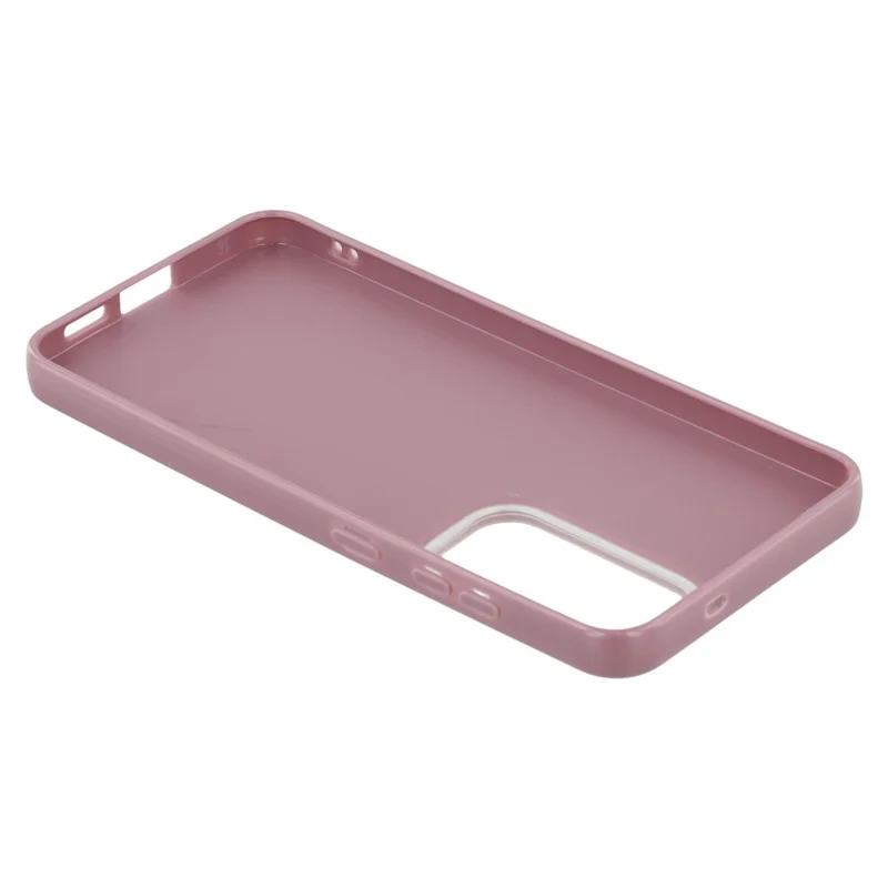 For Samsung Galaxy S24 Case IMD Glitter TPU Phone Cover Large Camera Cutout - Purple