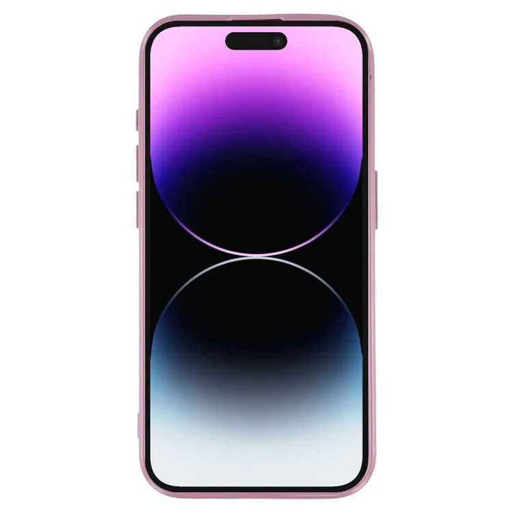 Чехол для iPhone 14 Pro Max с IMD-блестками, мягкий TPU, большой вырез для камеры - Фиолетовый