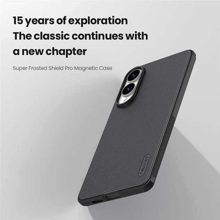 NILLKIN Frosted Shield Pro for Samsung Galaxy S25 Edge Case Compatible with MagSafe PC + TPU Phone Cover