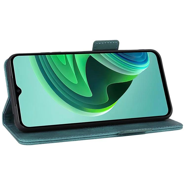 For Xiaomi Redmi 10 5G / Redmi 10 Prime+ 5G / Redmi Note 11E 5G Hardware Decor Leather Phone Case Dual Magnetic Clasp Protective Stand Flip Wallet Cover - Blue