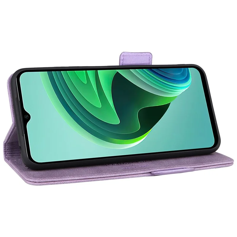 For Xiaomi Redmi 10 5G / Redmi 10 Prime+ 5G / Redmi Note 11E 5G Hardware Decor Leather Phone Case Dual Magnetic Clasp Protective Stand Flip Wallet Cover - Purple