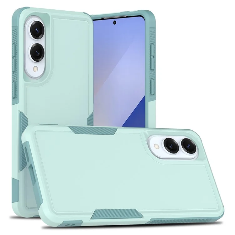 For Samsung Galaxy S25 Edge Case 2 in 1 PC + TPU Shockproof Phone Cover - Mint Green