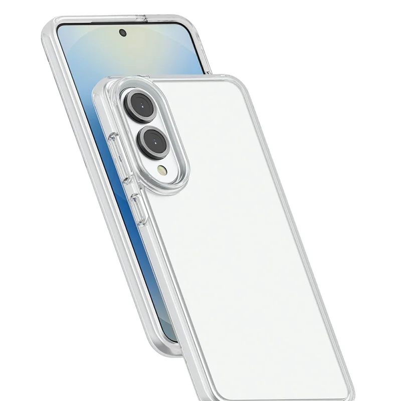 For Samsung Galaxy S25 Edge Case PC + TPU Shockproof Clear Phone Cover - Transparent