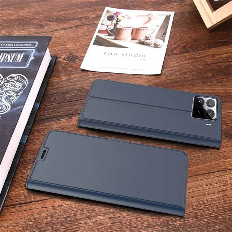 Étui pour Xiaomi 15 Antichoc Coque Intérieure TPU Housse en Cuir avec Emplacement pour Carte - Bleu