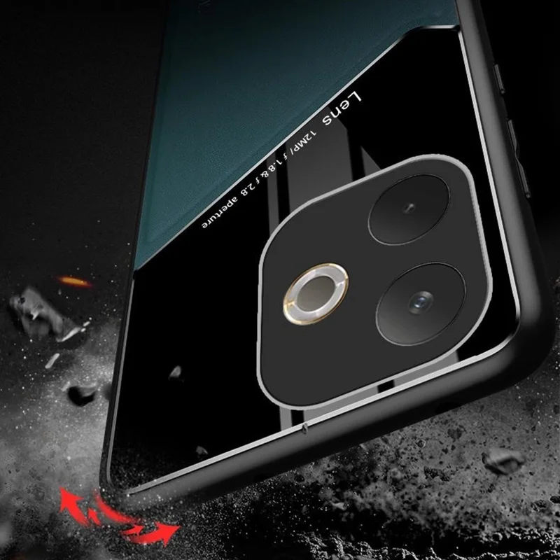 For Oppo A5 Pro 4G (Global) / 5G (Global) / A5 Energy 5G (China) Case Leather Coated PC + TPU Phone Back Cover - Orange