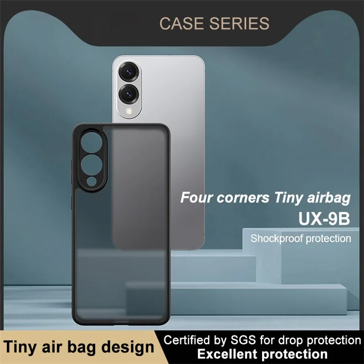 Étui IMAK UX-9B Série pour Samsung Galaxy S25 Edge Petit Coussin d'Air PC TPU Coque de Téléphone Mate