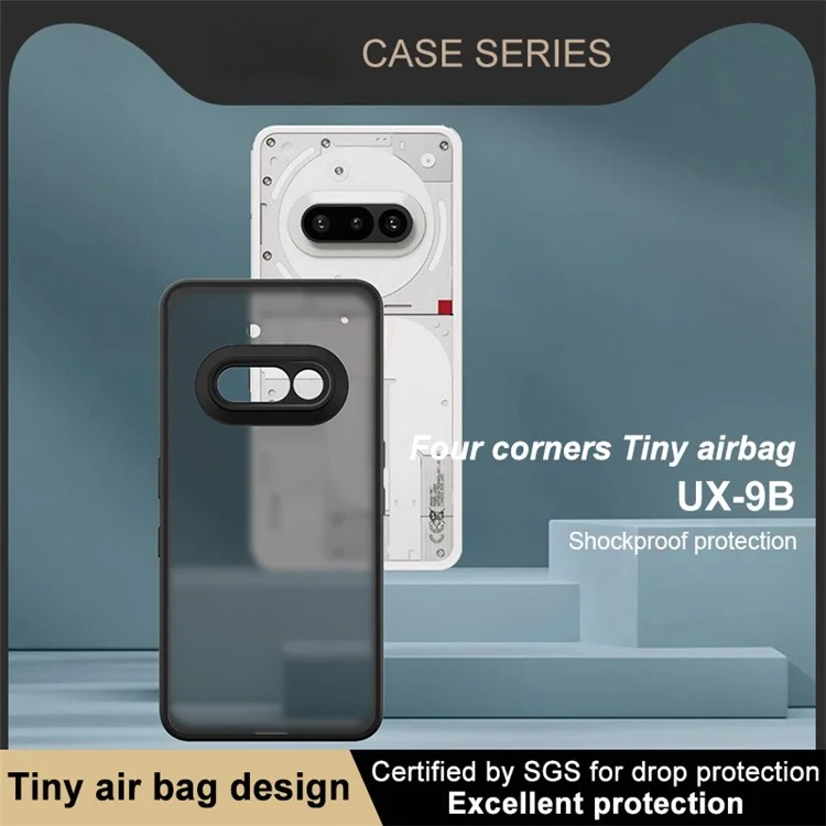 Étui IMAK UX-9B Series pour Nothing Phone (3a) Tiny Airbag PC TPU Couverture de téléphone mate
