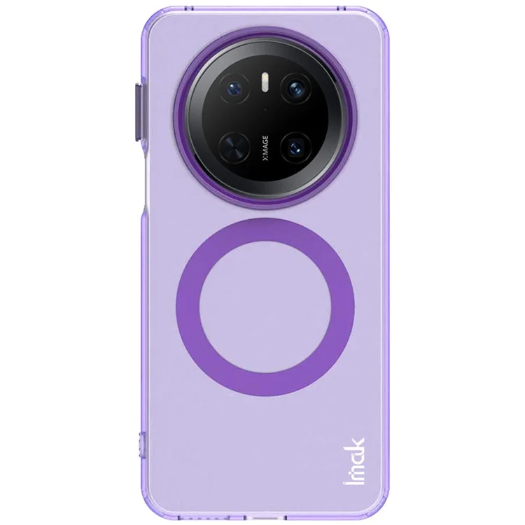 IMAK Pour Huawei Mate 70 Coque Compatible avec MagSafe Couleur Bonbon Antichoc TPU + PET Coque Arrière - Violet