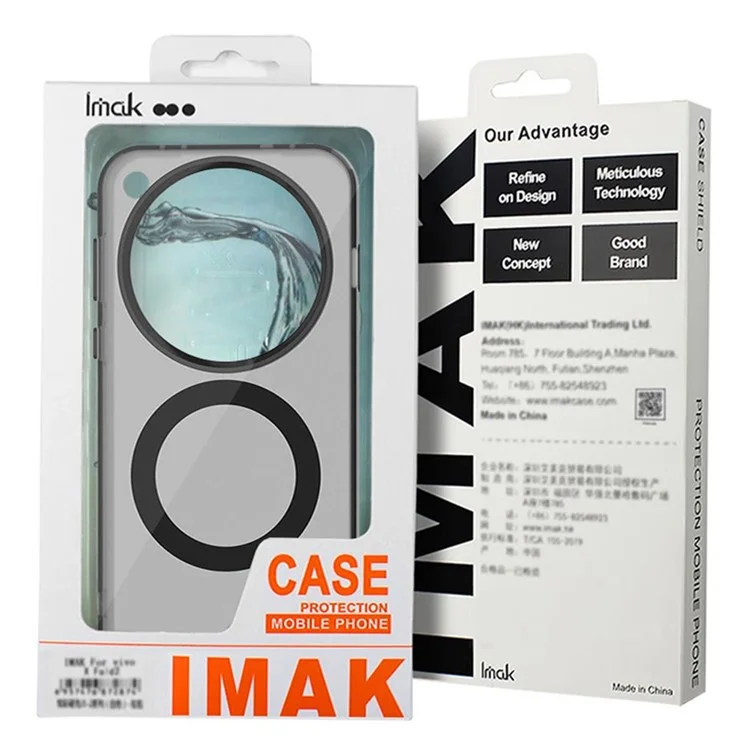 IMAK Pour Huawei Mate 70 Coque Compatible avec MagSafe Couleur Bonbon Antichoc TPU + PET Coque Arrière - Violet