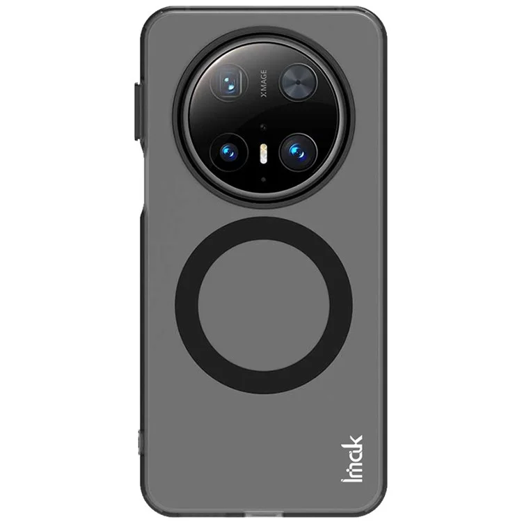 IMAK Pour Huawei Mate 70 Pro / Mate 70 Pro+ Coque Compatible avec MagSafe Couleur Bonbon Antichoc TPU + PET Dos - Noir