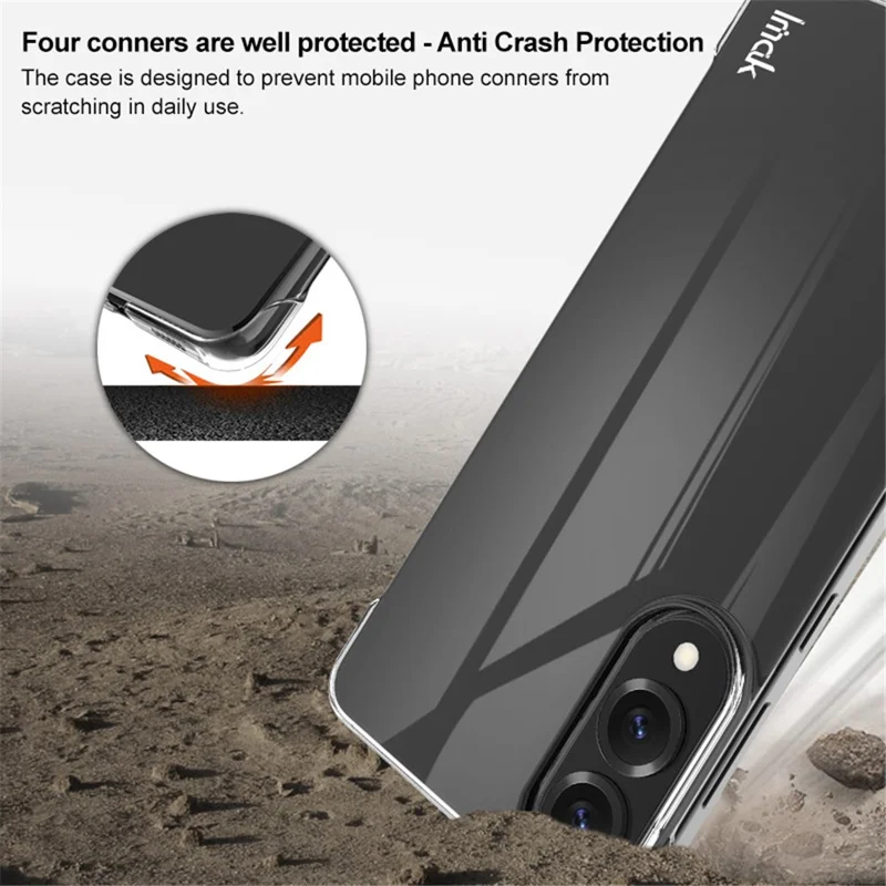 Custodia IMAK per Samsung Galaxy S25 Edge Cover Telefono Trasparente con Angoli Rinforzati, Bordi Sottili