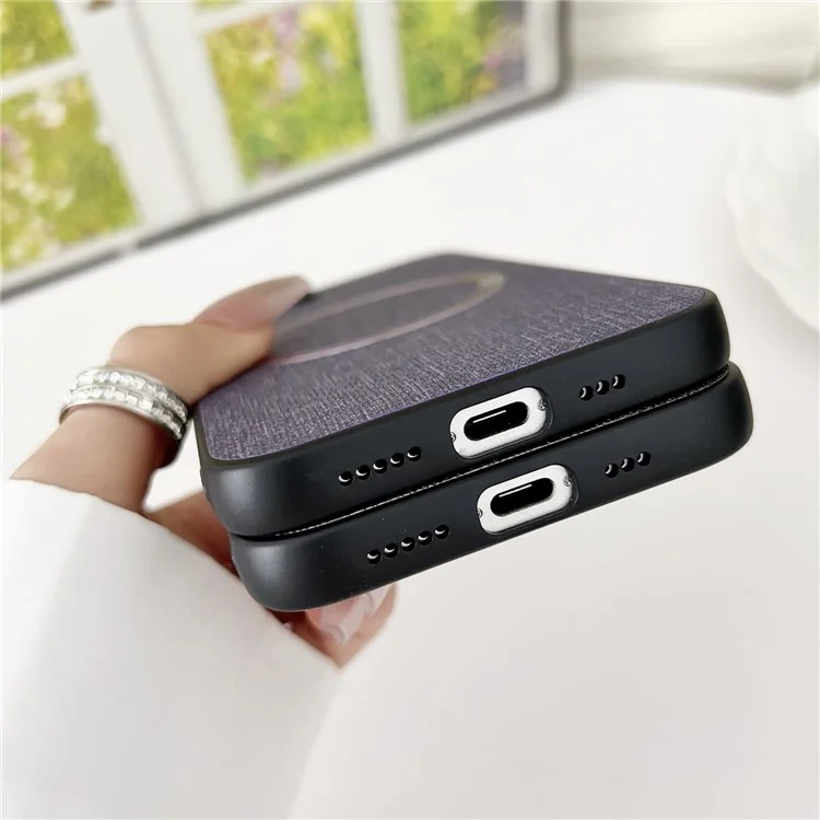 Cover per iPhone 16e Antiurto in TPU + Tessuto Compatibile con MagSafe - Arancione