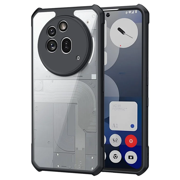 XUNDD für Nothing Phone (3a) Pro Hülle Stoßfeste TPU + Acryl Transparente Rückseite Handyhülle