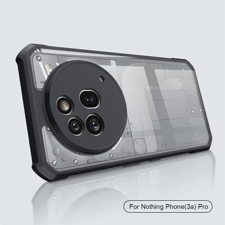 XUNDD für Nothing Phone (3a) Pro Hülle Stoßfeste TPU + Acryl Transparente Rückseite Handyhülle