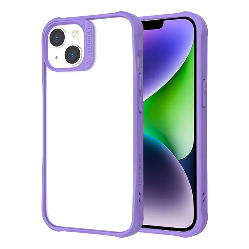 TLEGEND DX Military Grade Phone Case for iPhone 14 Plus, TPU+PC Drop-proof Mobile Phone Cover - Purple