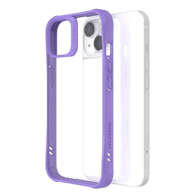 TLEGEND DX Military Grade Phone Case for iPhone 14 Plus, TPU+PC Drop-proof Mobile Phone Cover - Purple