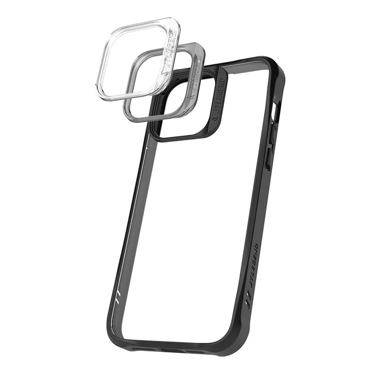 TLEGEND DX Military Grade Anti-fall Phone Case for iPhone 14 Pro, Scratch-resistant TPU+PC Cell Phone Cover - Black