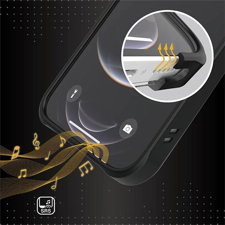 TLEGEND DX Military Grade Anti-fall Phone Case for iPhone 14 Pro, Scratch-resistant TPU+PC Cell Phone Cover - Black
