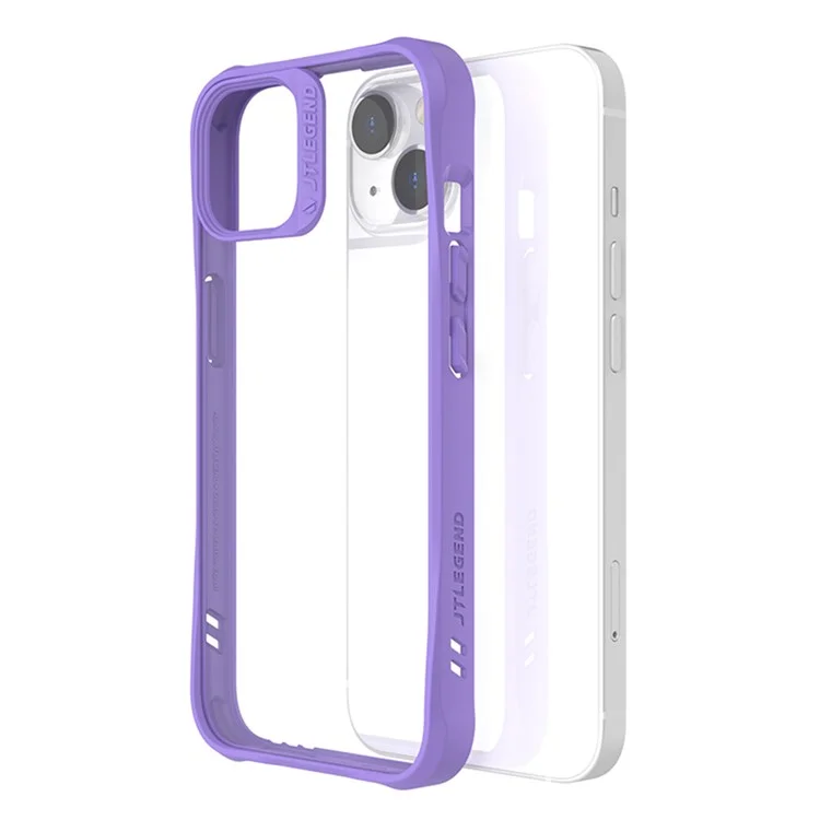 TLEGEND DX Military Grade Phone Case for iPhone 14, Lightweight Fall Prevention TPU+PC Cell Phone Cover - Purple