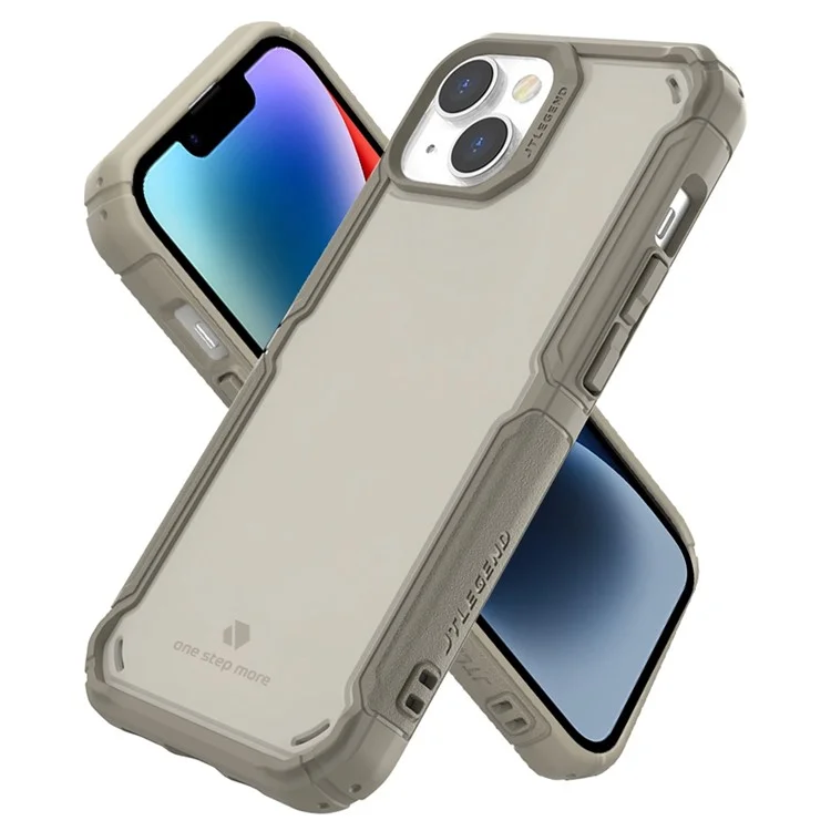 TLEGEND DX Pro Magnetic Case for iPhone 14, Military Grade Drop-proof TPU + PC Shockproof Phone Cover with Camera Frame - Khaki