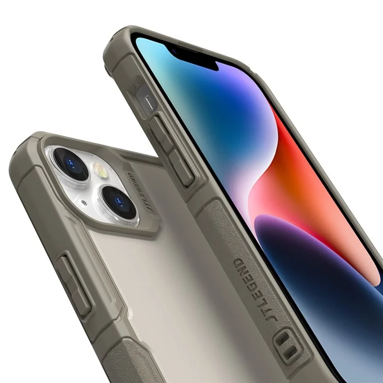 TLEGEND DX Pro Magnetic Case for iPhone 14, Military Grade Drop-proof TPU + PC Shockproof Phone Cover with Camera Frame - Khaki