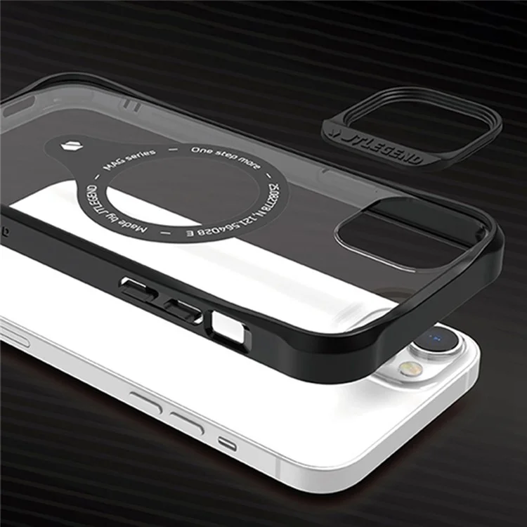 Tlegend DX Mag Magnetic Phone Case Pour Iphone 14 Pro Max, Couverture de Téléphone TPU + PC à la Dropo-drop. Avec Cadre de Caméra - le Noir