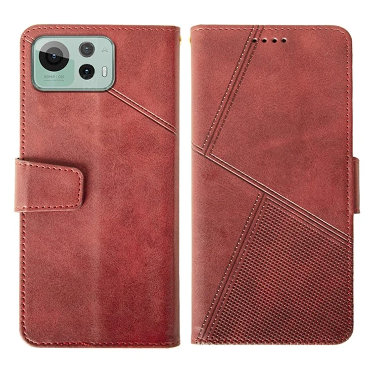 IDEWEI Pour Asus Zenfone 12 Ultra 5G Étui en Cuir de Veau Portefeuille Support de Téléphone - Rouge