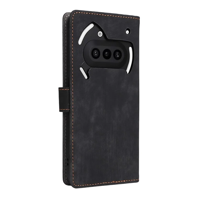 For Nothing Phone (3a) Case Wallet RFID Blocking PU Leather Cover Viewing Stand - Black