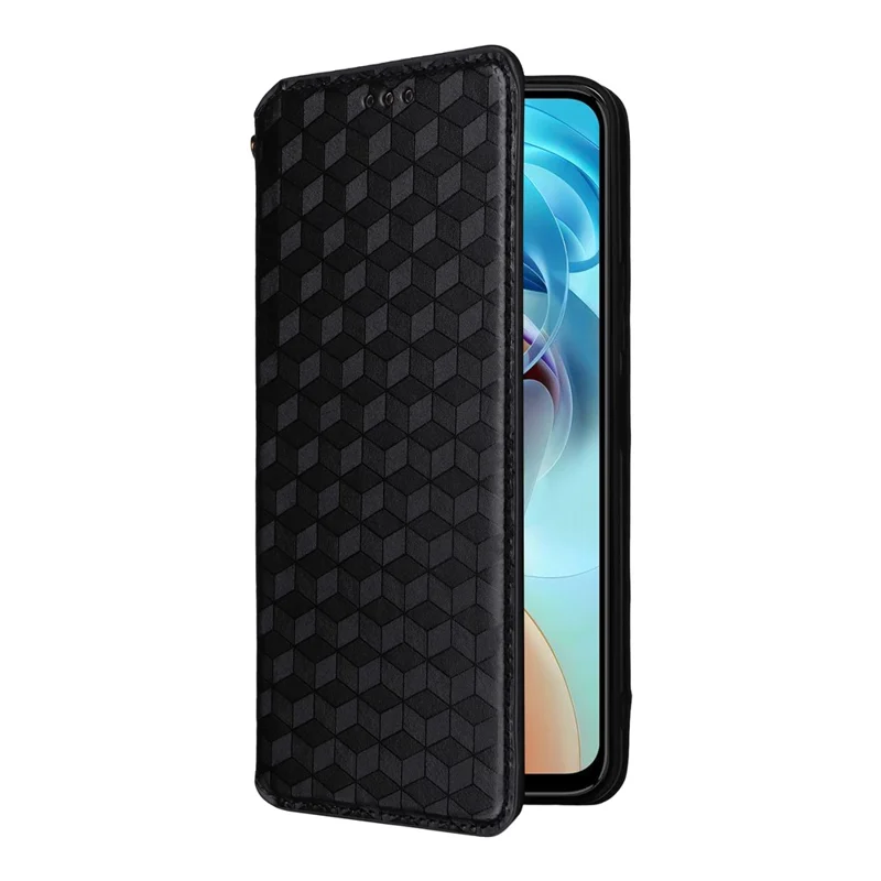 Étui Portefeuille pour ZTE nubia Music 2 en Cuir Imprimé Losange - Noir