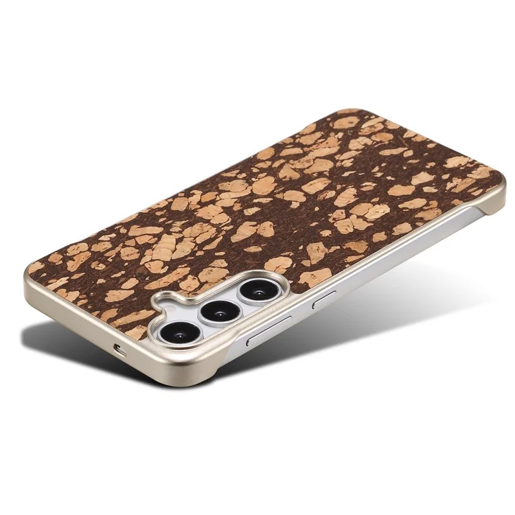 For Samsung Galaxy S25 Phone Case Compatible with MagSafe Embossed Pattern PC Mobile Cover - Granule Black