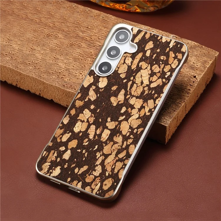 For Samsung Galaxy S25 Phone Case Compatible with MagSafe Embossed Pattern PC Mobile Cover - Granule Black