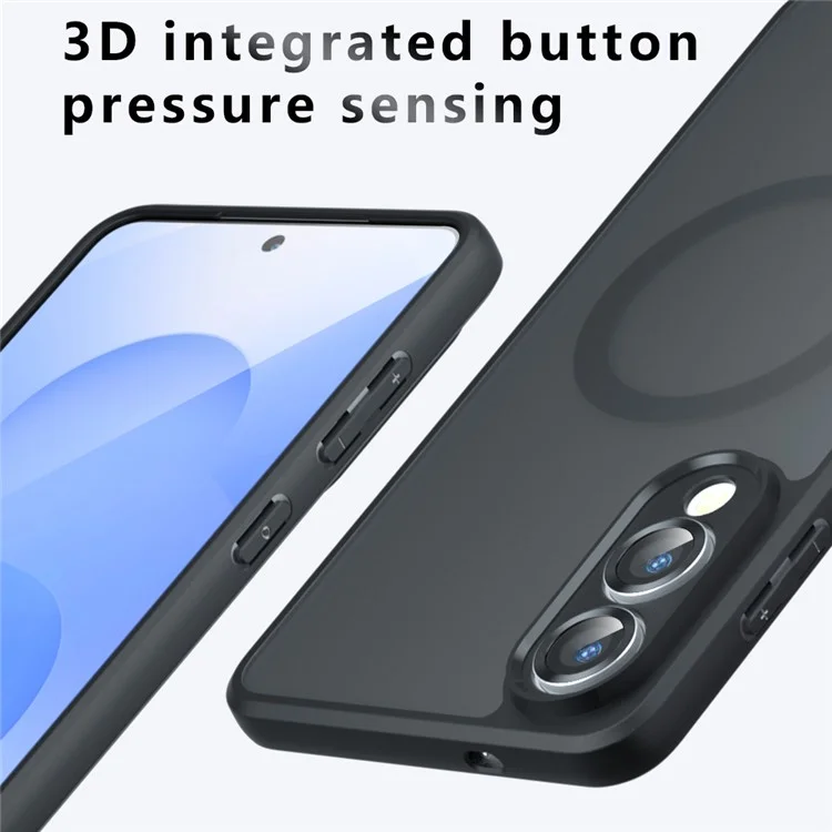 For Samsung Galaxy S25 Edge Case Compatible with MagSafe TPU + PC Matte Skin Touch Phone Cover