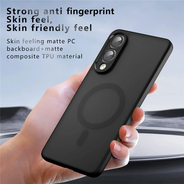 For Samsung Galaxy S25 Edge Case Compatible with MagSafe TPU + PC Matte Skin Touch Phone Cover