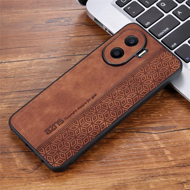 AZNS Impresso Pattern Phone Case Para Honra X40i 5g, Cobertura de Proteção à Prova de Choque TPU Revestida Com Couro Pu, PU - Castanho