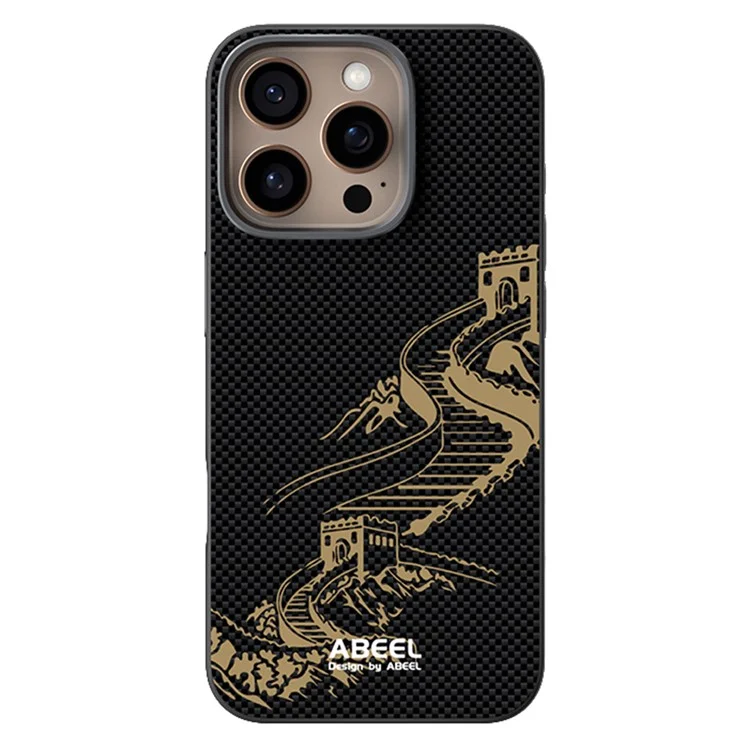 ABEEL For iPhone 16 Pro Max Case Compatible with MagSafe Ultra Slim PC TPU Phone Back Cover - The Great Wall