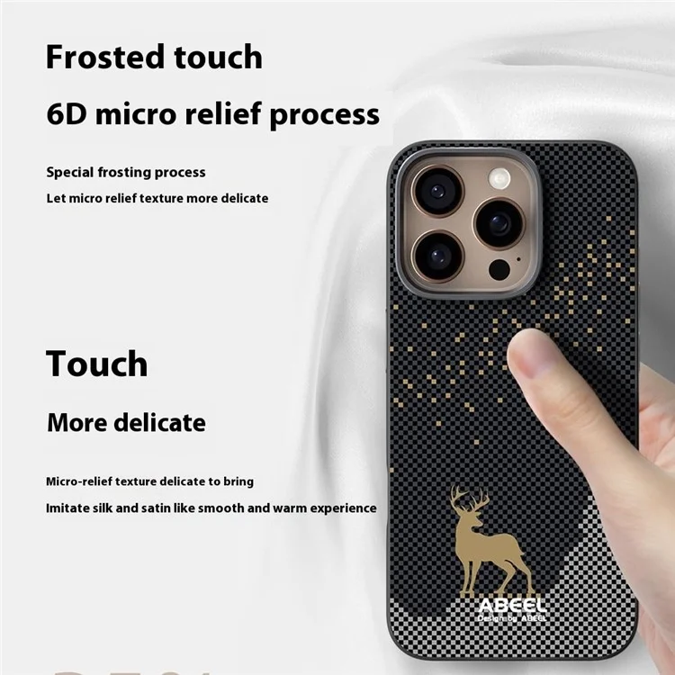 ABEEL For iPhone 16 Pro Max Case Compatible with MagSafe Ultra Slim PC TPU Phone Back Cover - The Great Wall