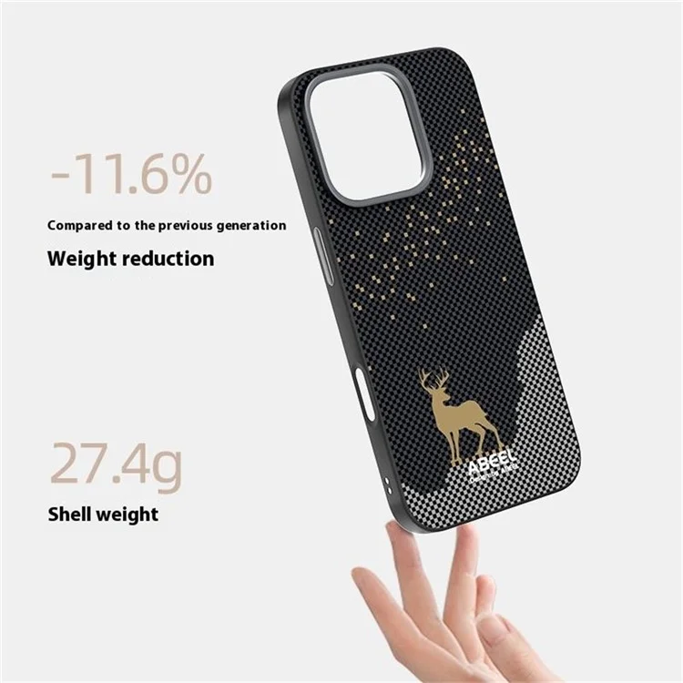 ABEEL For iPhone 16 Pro Max Case Compatible with MagSafe Ultra Slim PC TPU Phone Back Cover - The Great Wall