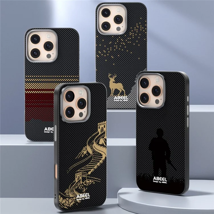 ABEEL For iPhone 16 Pro Max Case Compatible with MagSafe Ultra Slim PC TPU Phone Back Cover - The Great Wall