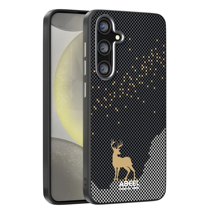 Funda para Samsung Galaxy S24 FE Compatible con MagSafe, Ultrafina de PC y TPU para Protección Trasera del Teléfono - Diseño de Ciervo
